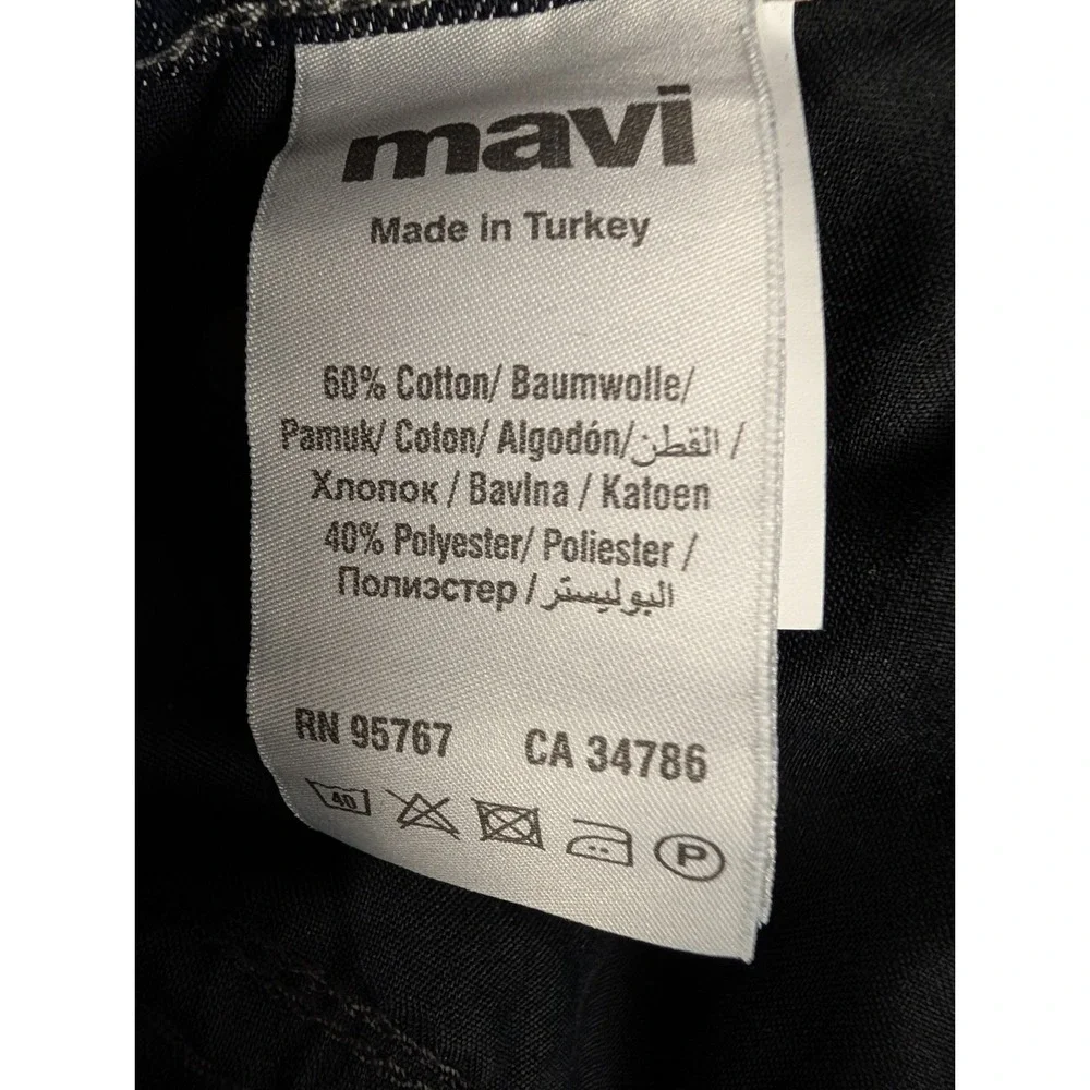 Mavi Jeans Mens 37x28 (35x34 Tag) Blue Matt Relaxed Straight Leg